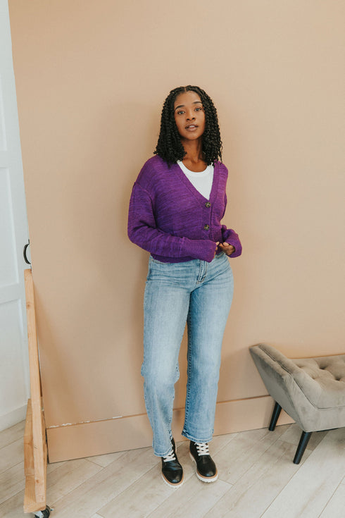 All Figured Out Button Front Cardigan - LISA MARIE BOUTIQUE