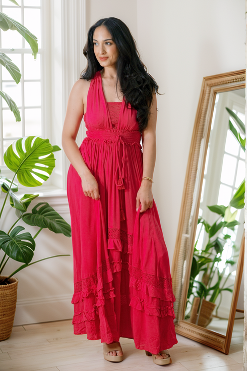 Ruffle & Radiance Maxi