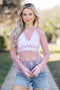 Pink Lace Embrace Top