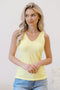 Yellow Timeless Basics Tank