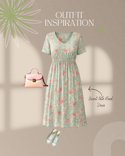 Secret Path Floral Dress