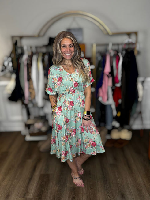 Secret Path Floral Dress