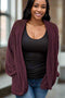 Senses of Cabernet Knit Cardigan