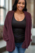 Senses of Cabernet Knit Cardigan