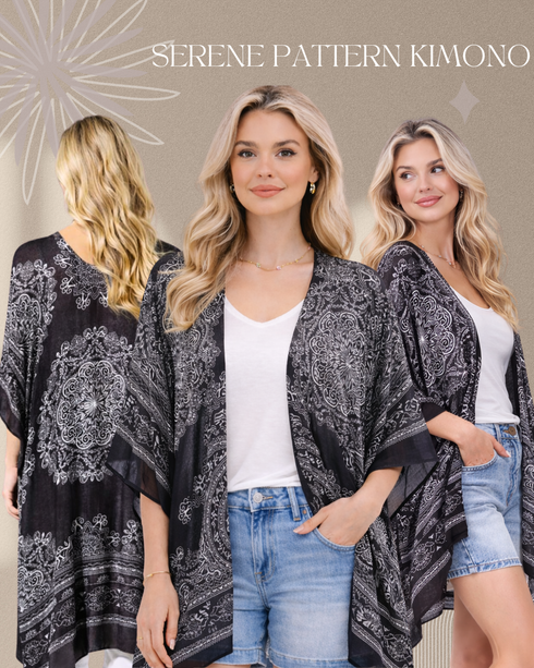 Serene Pattern Kimono