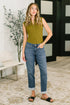 Shane Mid Rise Billie Boyfriend Jean in Dark Cozy Indigo