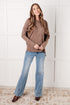 Simply Basic Ribbed Hacci Sweater in Mocha