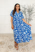 Soft Sonata V-Neck Dress in Blue