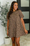Spicy But Chill Relaxed Dress in Cheetah Mocha