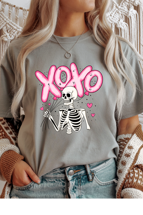 XOXO Skeleton Graphic Tee