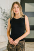 Start of Everything Round Neck Tank in Black