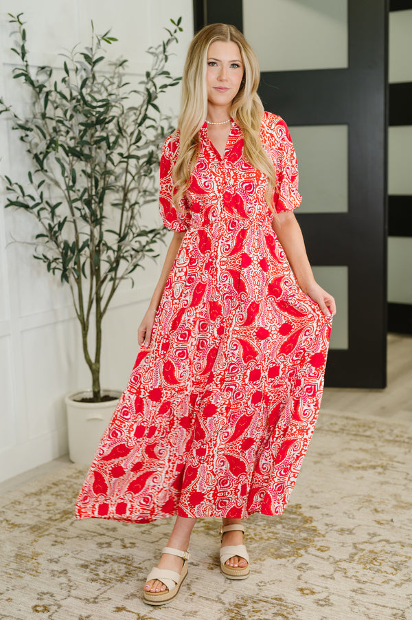 Strolling By Floral Maxi Dress