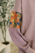 Subtle Breeze Floral Patchwork Pullover