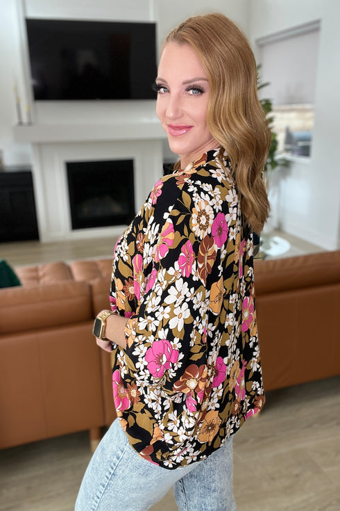 Take Another Chance Floral Print Top