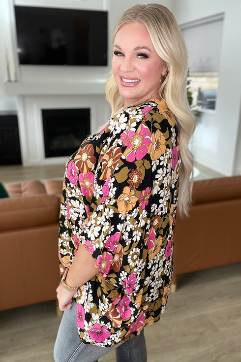 Take Another Chance Floral Print Top