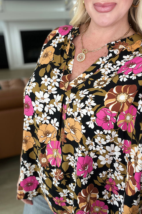 Take Another Chance Floral Print Top