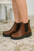 That's Just What They'll Do Paden Chelsea Boots in Brown