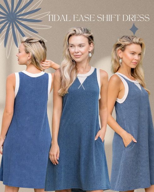 Tidal Ease Shift Dress