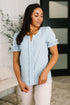 To Call My Own Textured Blouse in Powder Blue