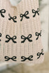 Topped With a Bow Knit Tote Bag