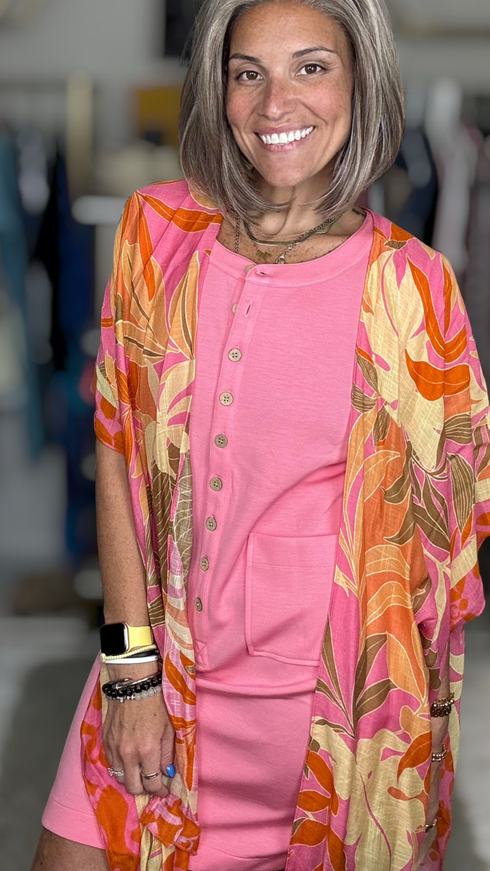 Sunset Bloom Kimono