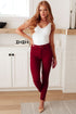 Wanda High Rise Control Top Skinny Jeans Scarlet Judy Blue