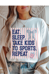 Eat Sleep Sports Graphic Tee
