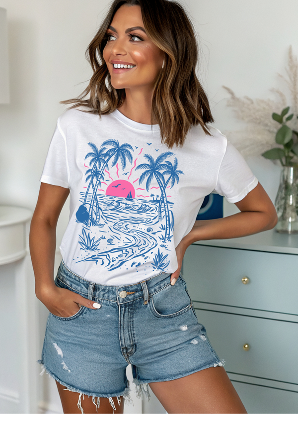 Sunset Tropics Graphic Tee