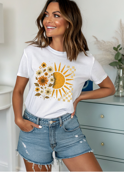 Floral Sun Graphic Tee