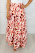 Words Fail Me Watercolor Print Maxi Skirt