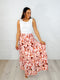 Words Fail Me Watercolor Print Maxi Skirt