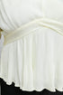 Xanidu Long Sleeve V Neck Blouse in White
