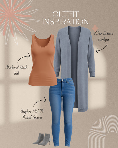 Ashen Embrace Cardigan - LISA MARIE BOUTIQUE - S -