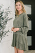 Autumn Breeze Long Sleeve Knit Dress - LISA MARIE BOUTIQUE - Womens - Small -