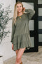 Autumn Breeze Long Sleeve Knit Dress - LISA MARIE BOUTIQUE - Womens - Small -