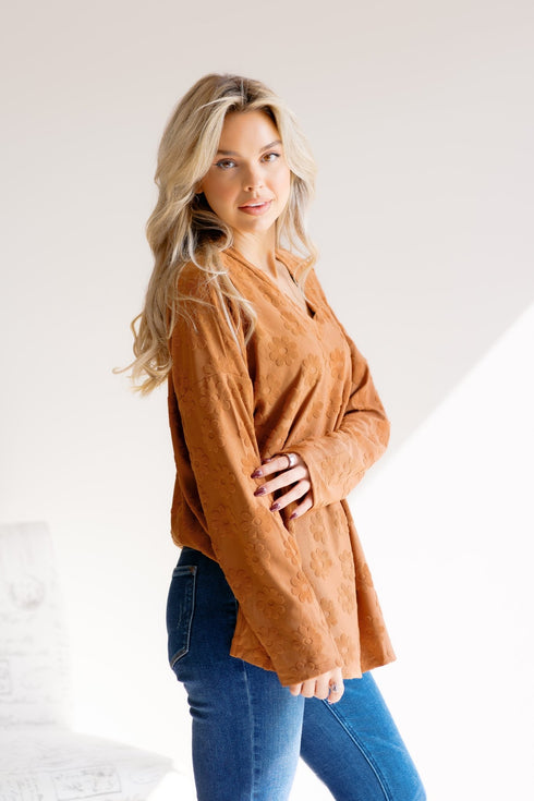 Autumn Roast Top - LISA MARIE BOUTIQUE - S -
