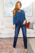 Best Foot Forward V - Neck Pullover - LISA MARIE BOUTIQUE - Tops - Small -