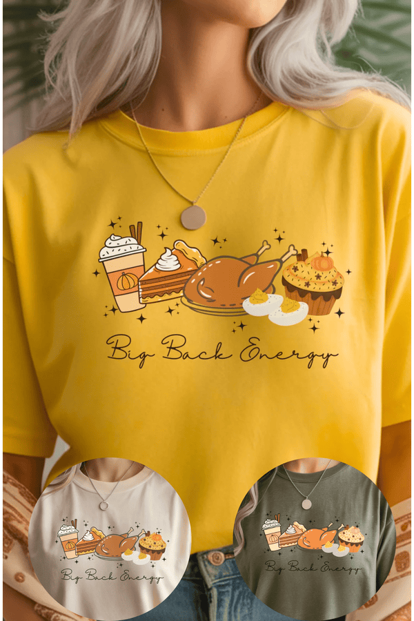 Big Back Energy T-Shirt - LISA MARIE BOUTIQUE - Graphic Tee - S - Daisy Gildan Tee -
