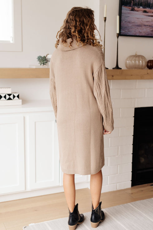 Bundled Beauty Turtleneck Sweater Dress - LISA MARIE BOUTIQUE - Dresses - Small -