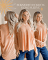 Burnished Horizon Long Sleeve Top - LISA MARIE BOUTIQUE - S -