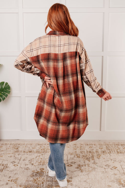 Cabin Fever Flannel Plaid Oversized Shacket - LISA MARIE BOUTIQUE - Layers - Small -
