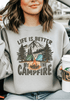 Campfire Stories Sweatshirt - LISA MARIE BOUTIQUE - Graphic Tee - S - Sports Grey Gildan Sweatshirt -