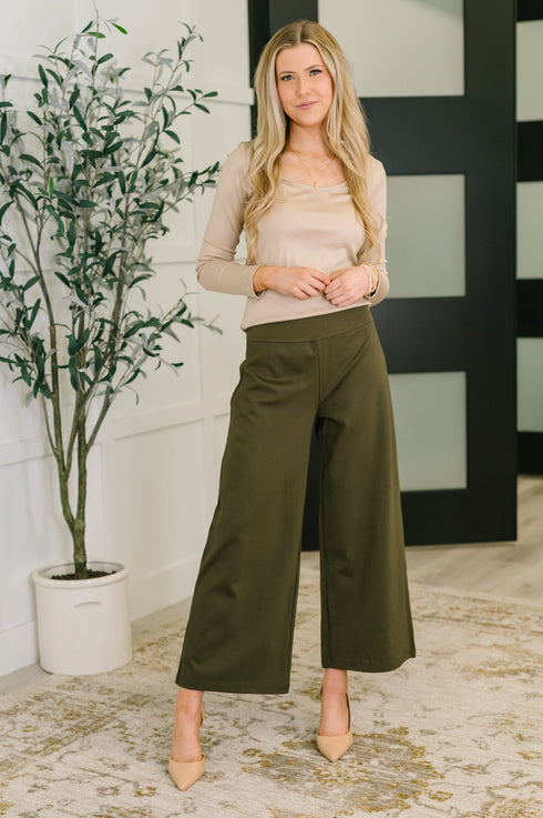 Can You Believe It Basic Long Sleeve Top In Sand - LISA MARIE BOUTIQUE - Womens - Small -