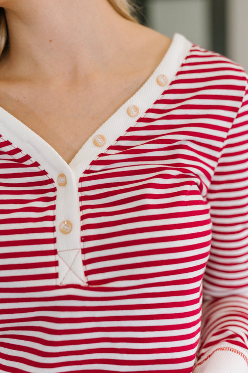 Candy Cane Lane Pajama Set - LISA MARIE BOUTIQUE - Womens - Small -