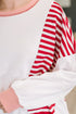 Candy Stripes & Chill Sweatshirt - LISA MARIE BOUTIQUE - Womens - Small -