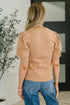 Casually Classy Puff Sleeve Blouse in Brush - LISA MARIE BOUTIQUE - Womens - Small -