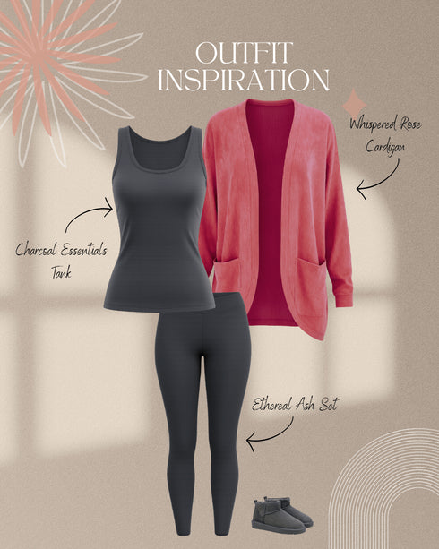 Charcoal Essentials Tank - LISA MARIE BOUTIQUE - OS -