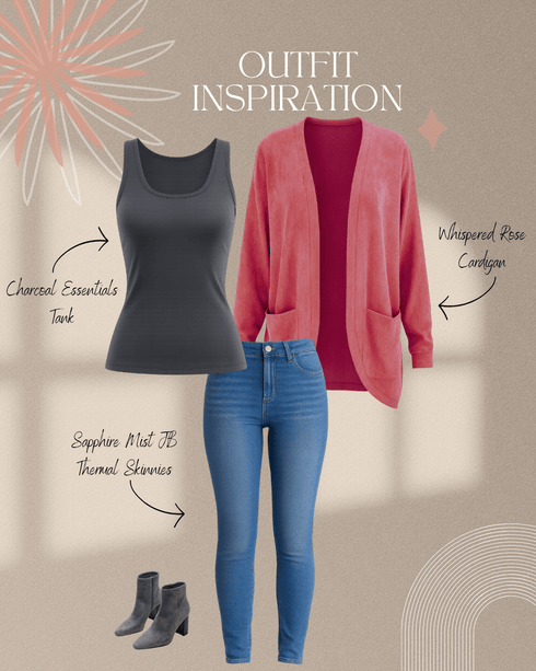 Charcoal Essentials Tank - LISA MARIE BOUTIQUE - OS -