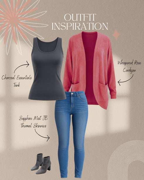 Charcoal Essentials Tank - LISA MARIE BOUTIQUE - OS -