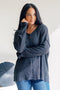 Charcoal Mirage Long Sleeve - LISA MARIE BOUTIQUE - S -